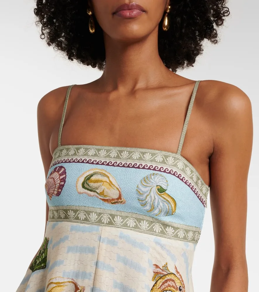 Al√É¬©mais Bath House linen maxi dress