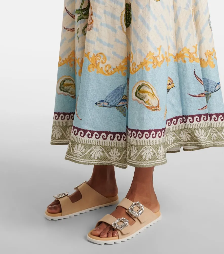 Al√É¬©mais Bath House linen maxi dress