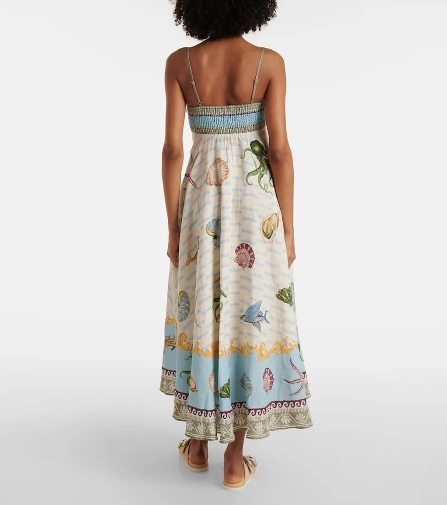 Al√É¬©mais Bath House linen maxi dress