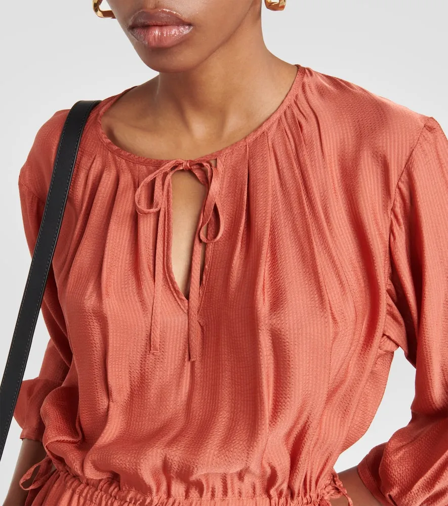 A.P.C. Eve pleated jersey midi dress