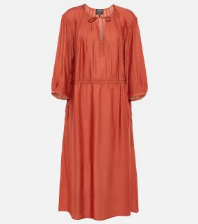 A.P.C. Eve pleated jersey midi dress