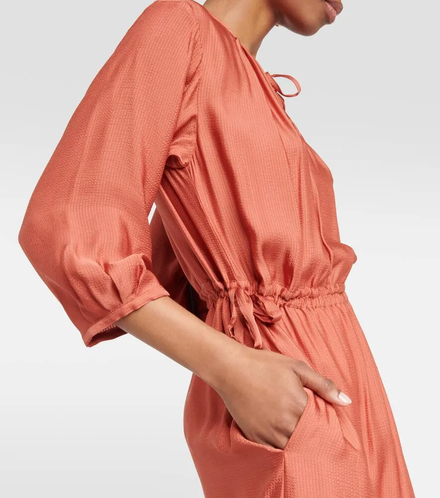 A.P.C. Eve pleated jersey midi dress