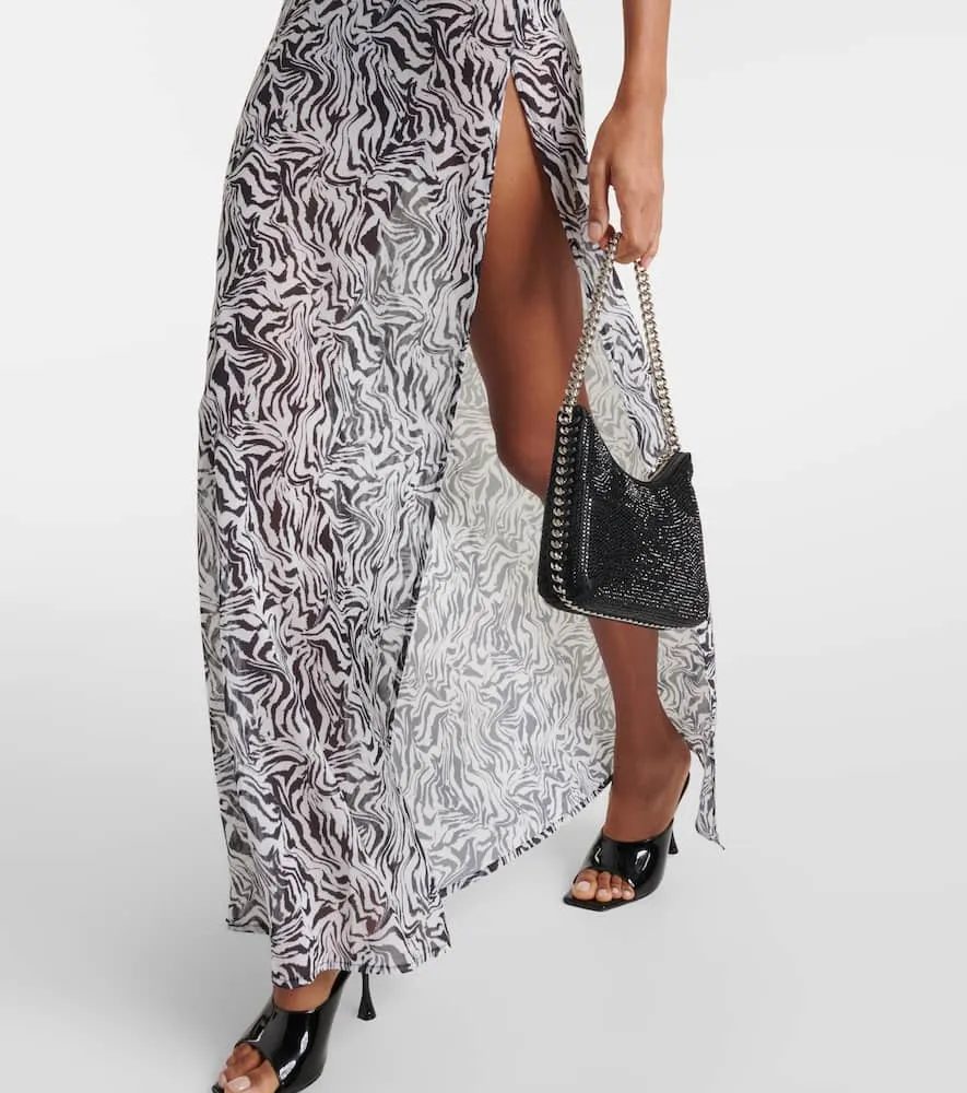 Bananhot Sahara zebra-print maxi dress