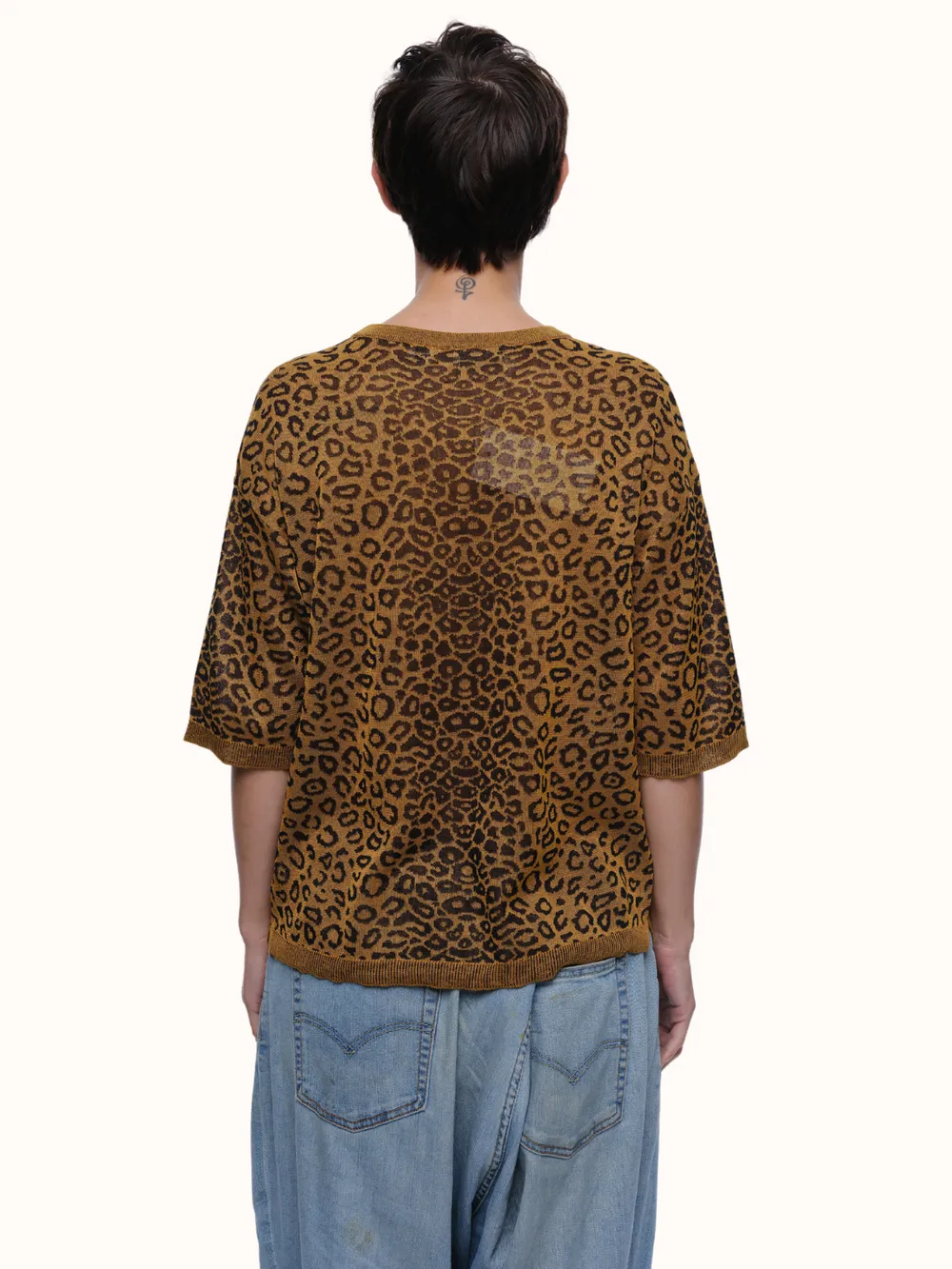 Camilla Leopard Crewneck in Organic Cotton