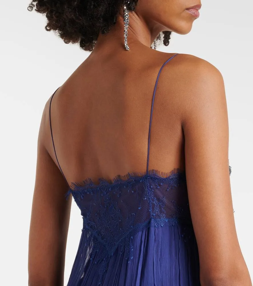 Costarellos Kenda embellished chiffon maxi dress