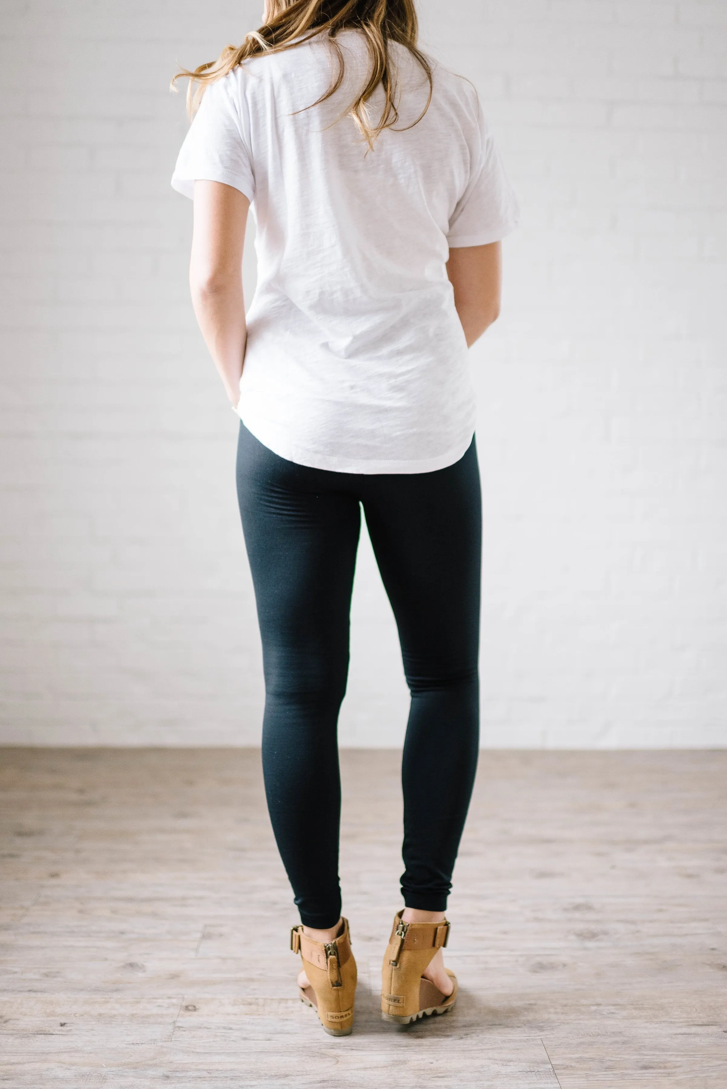 Cozy Fleece Lined Leggings in Black