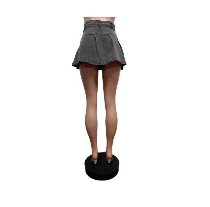 Fashion Denim Pocket Skirts