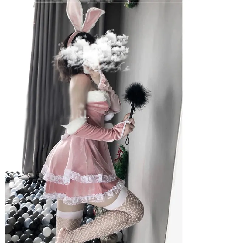 Kawaii Rabbit Cosplay Lace Dress