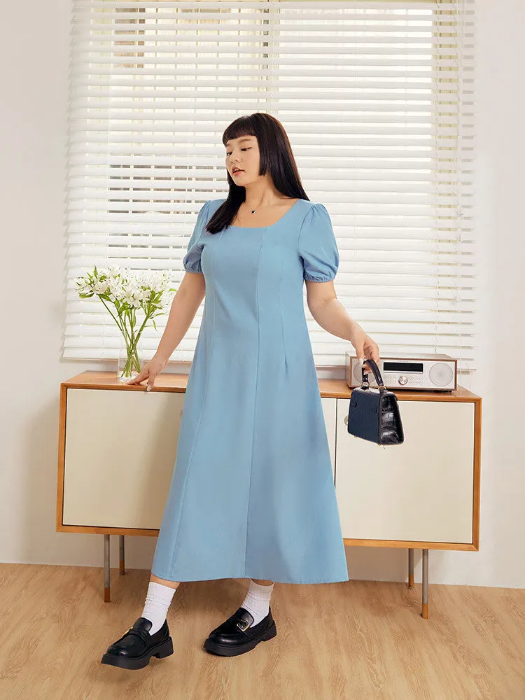 Ob Design Women Party Dinner Cocktail Puff Sleeve Long Maxi Dress Plus Size