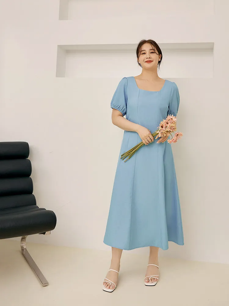 Ob Design Women Party Dinner Cocktail Puff Sleeve Long Maxi Dress Plus Size