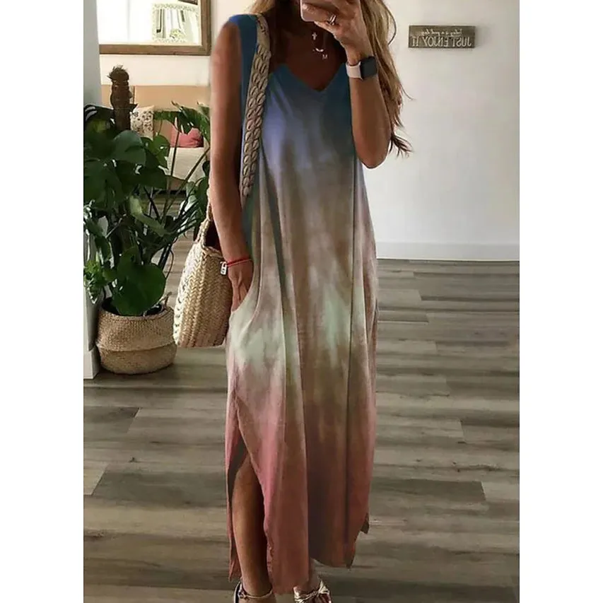 Women's Shift Dress Maxi Long Dress